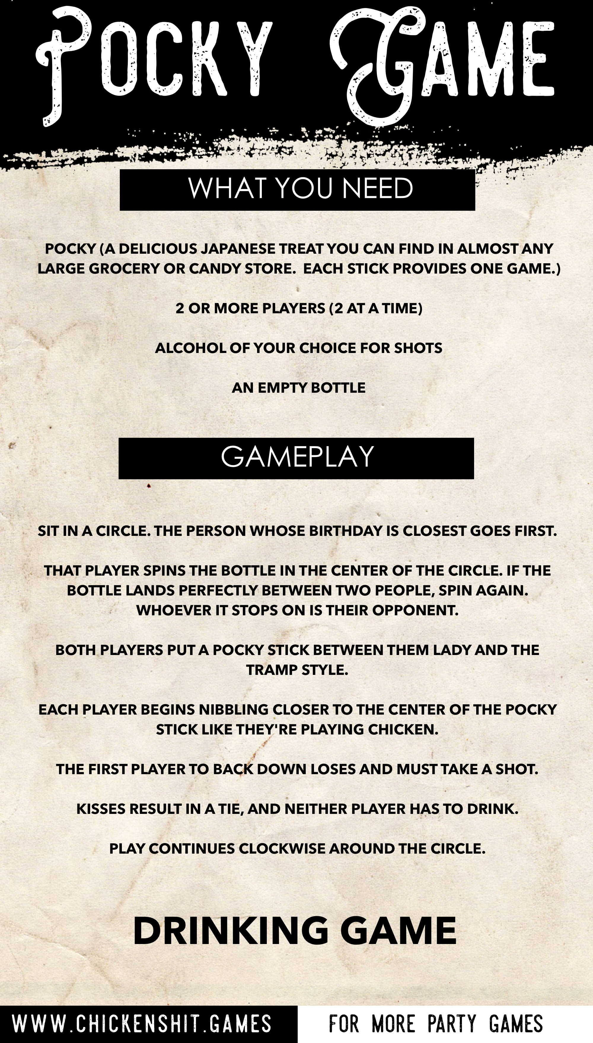 Pocky Game Rules (2020)